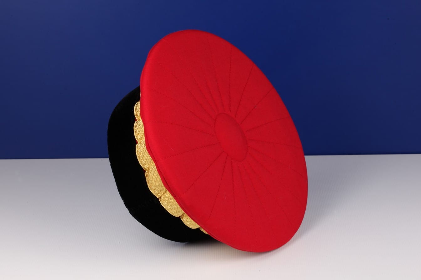 toque ROUGE PROF ET MAITRE DE CONF