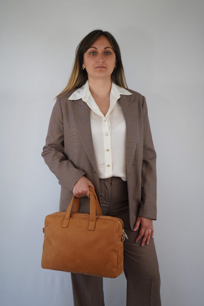 Sac buisness cuir vachette nubuck