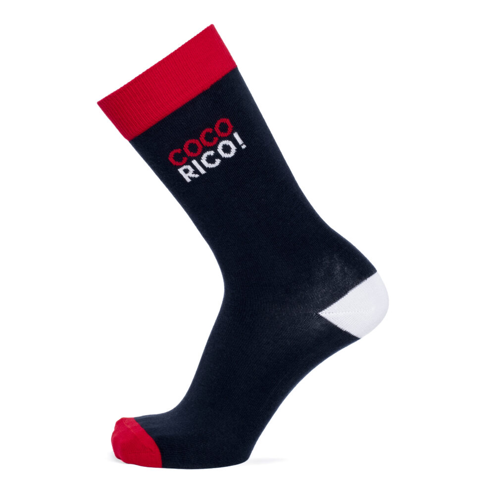 Chaussettes Les Cocorico marine - Elysée x Maison Broussaud