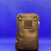 Pochette téléphone cuir marron