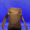 Pochette téléphone cuir marron