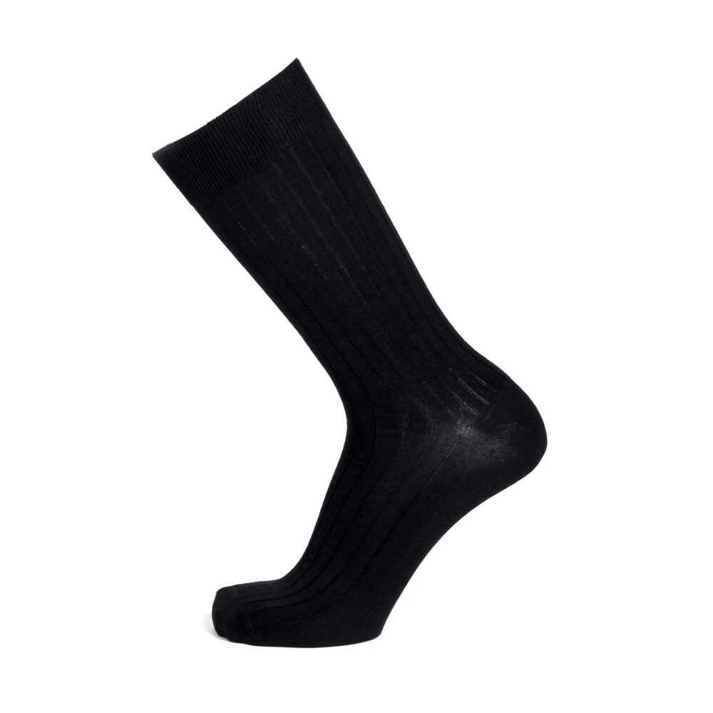 Les Côtes - chaussette homme - coton noir